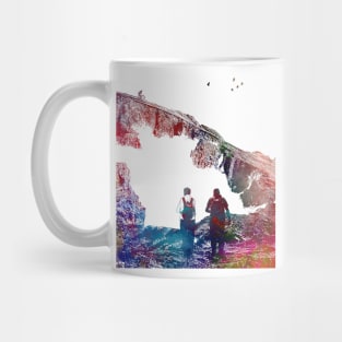 mountaineer climbing sport art #mountaineer #climbing #sport Mug